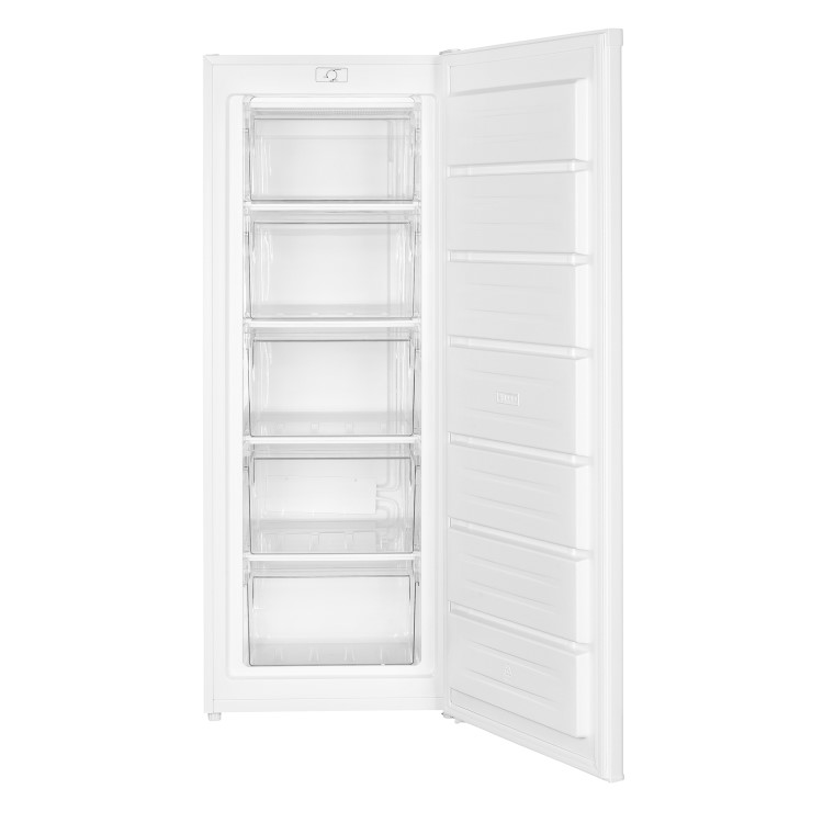 electriQ 168 Litre Freestanding Upright Freezer - White