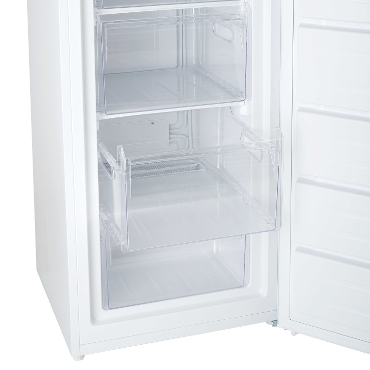 electriQ 168 Litre Freestanding Upright Freezer - White