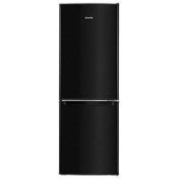 Refurbished electriQ EQFS50142FFBLKHVE Freestanding 168 Litre 70/30 Fridge Freezer Black