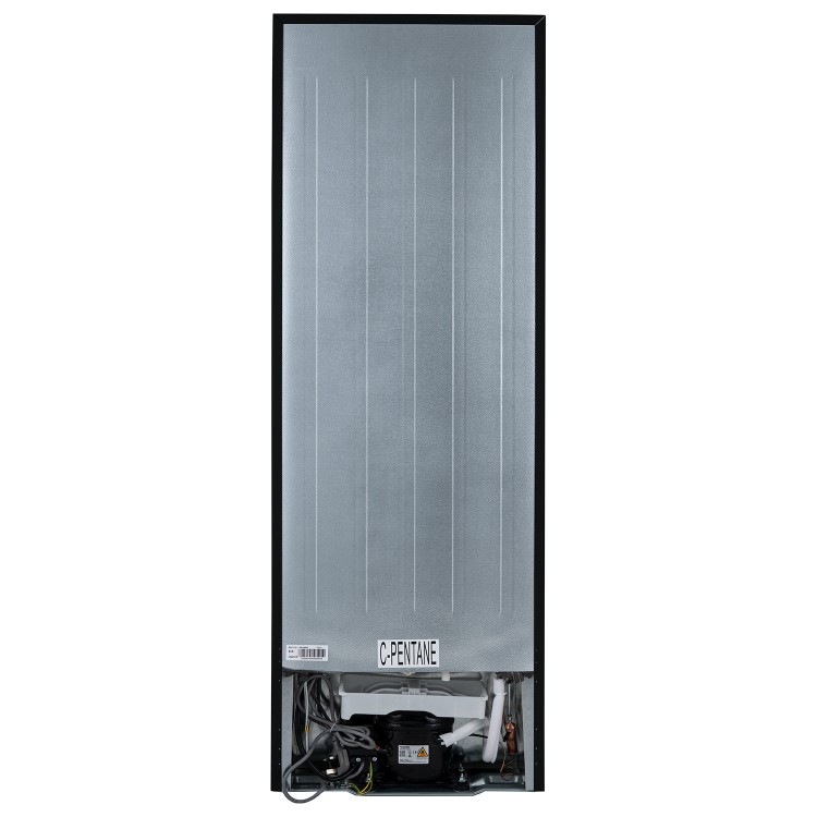 Refurbished electriQ EQFS50142FFBLKHVE Freestanding 168 Litre 70/30 Fridge Freezer Black