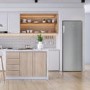 electriQ 166 Litre Freestanding Upright Freezer - Stainless Steel