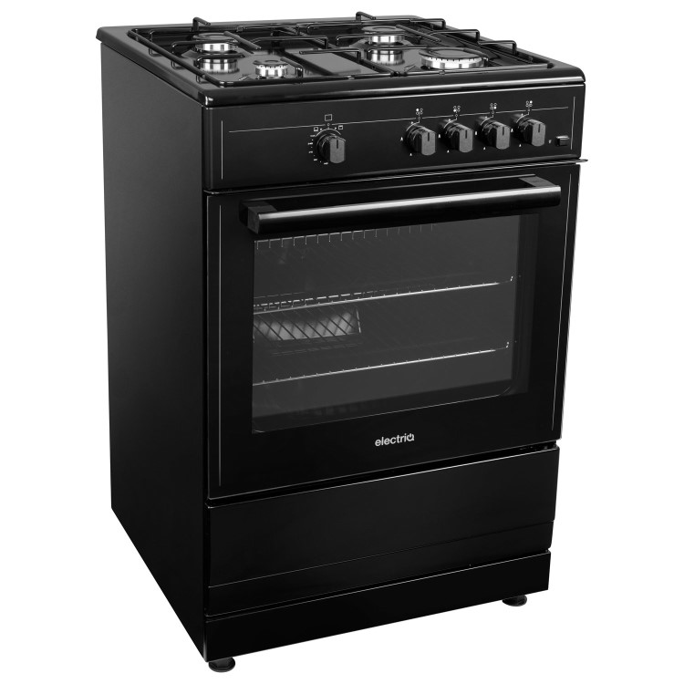 electriQ 60cm Gas Cooker - Black