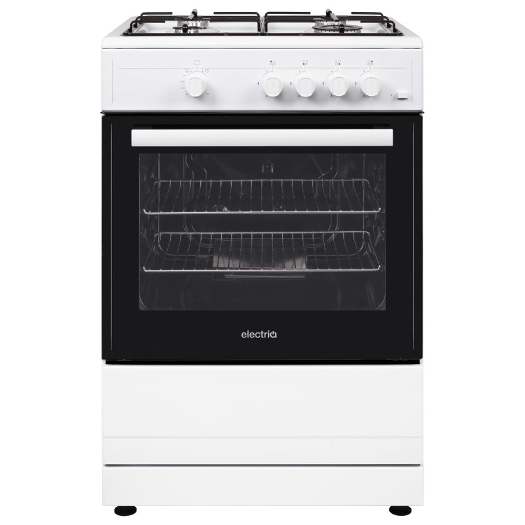 Refurbished electriQ EQGC2W60 60cm Single Oven Gas Cooker White