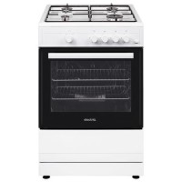 Refurbished electriQ EQGC2W60 60cm Single Oven Gas Cooker White