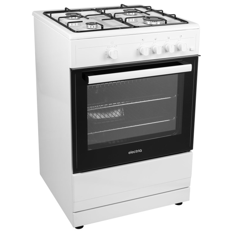 Refurbished electriQ EQGC2W60 60cm Single Oven Gas Cooker White