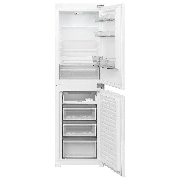 electriQ 235 Litre 50/50 Integrated Fridge Freezer - White