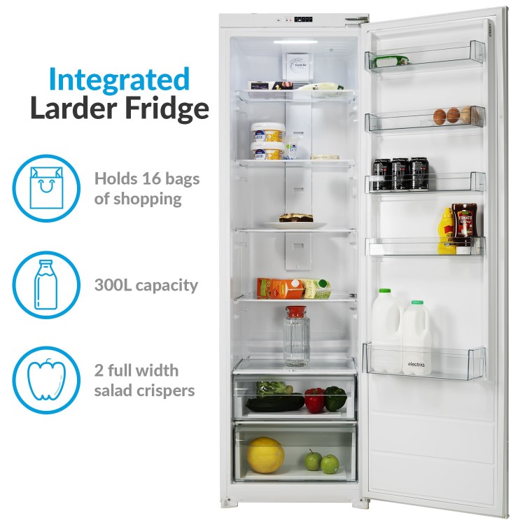 electriQ 300 Litre Integrated In Column Fridge