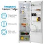 Refurbished electriQ EQINTFRIDGETALLVE Integrated 294 Litre In Column Fridge