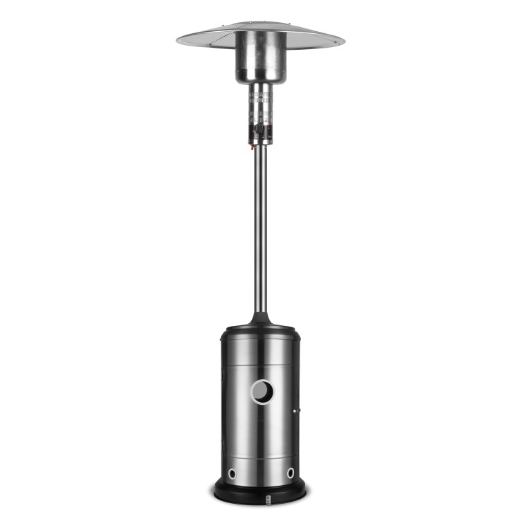 Refurbished electriQ EQODHMSS Outdoor Gas Patio Heater Mushroom Style Silver