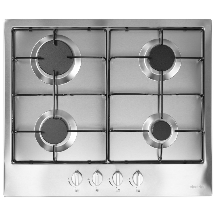 electriQ 60cm 4 Burner Gas Hob & 65L Electric Single Oven Pack