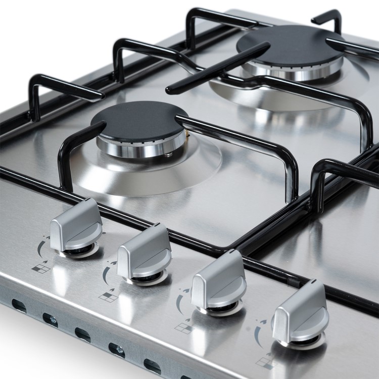 electriQ 60cm 4 Burner Gas Hob & 65L Electric Single Oven Pack