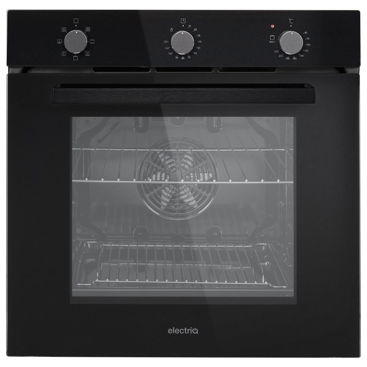 electriQ Electric Fan Assisted Oven - Black