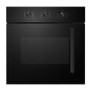 electriQ Fan Assisted Single Oven with Side Opening Door - Black