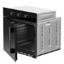 electriQ Fan Assisted Single Oven with Side Opening Door - Black