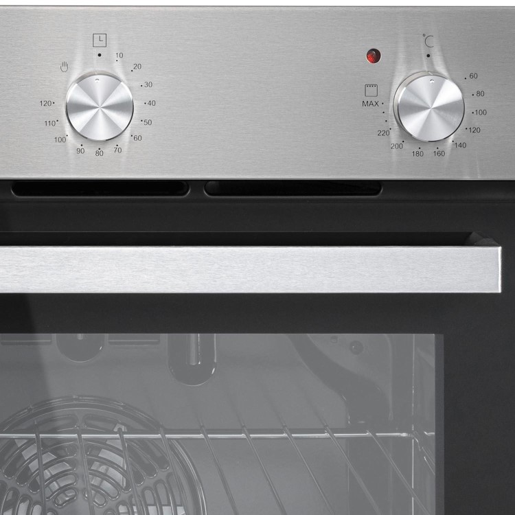 electriQ Electric Fan Assisted Oven - Stainless Steel