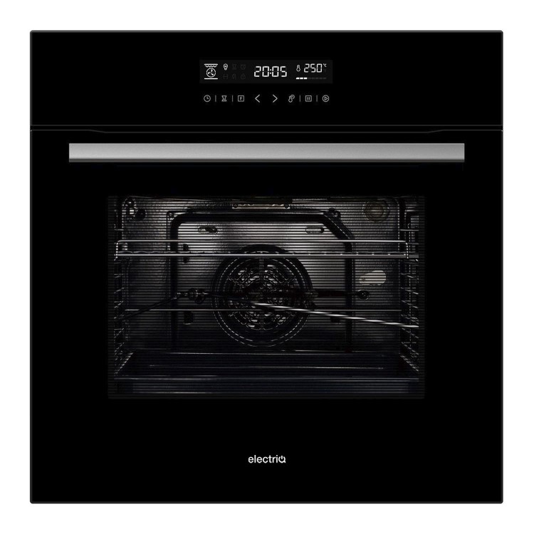 Refurbished electriQ EQOVENM4 60cm Single Built In Electric Touch Screen Oven Black