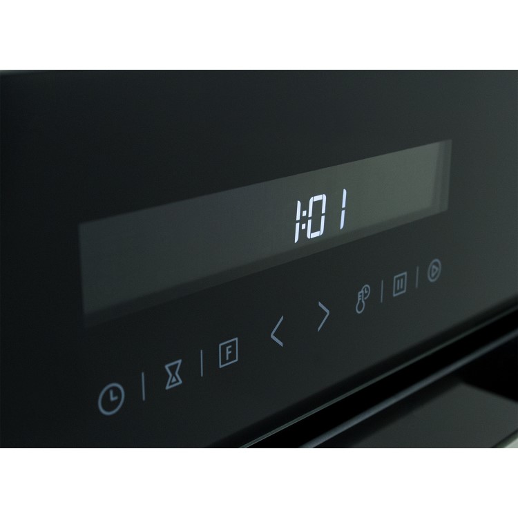 Refurbished electriQ EQOVENM4 60cm Single Built In Electric Touch Screen Oven Black