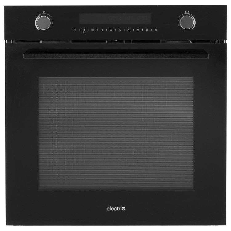 electriQ Electric Single Oven with Microwave Function - Black