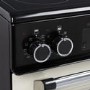 electriQ 60cm Double Oven Electric Cooker - Cream