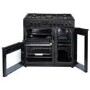 electriQ 90cm Triple Cavity Dual Fuel Range Cooker - Black