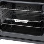 electriQ 90cm Triple Cavity Dual Fuel Range Cooker - Black