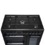 electriQ 90cm Triple Cavity Dual Fuel Range Cooker - Black