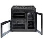 electriQ 90cm Triple Cavity Dual Fuel Range Cooker - Black