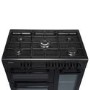 electriQ 90cm Triple Cavity Dual Fuel Range Cooker - Black