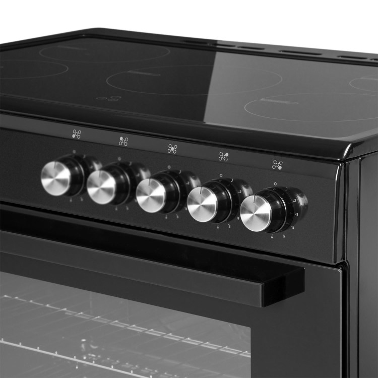 electriQ 90cm Single Cavity Induction Range Cooker - Black