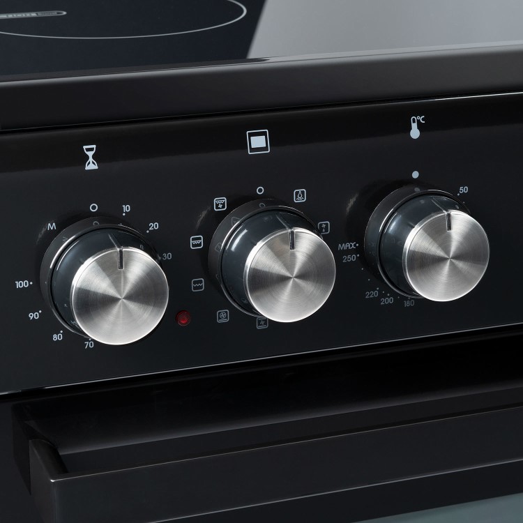 electriQ 90cm Single Cavity Induction Range Cooker - Black