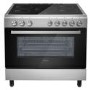 electriQ 90cm Single Cavity Induction Range Cooker - Stainless Steel