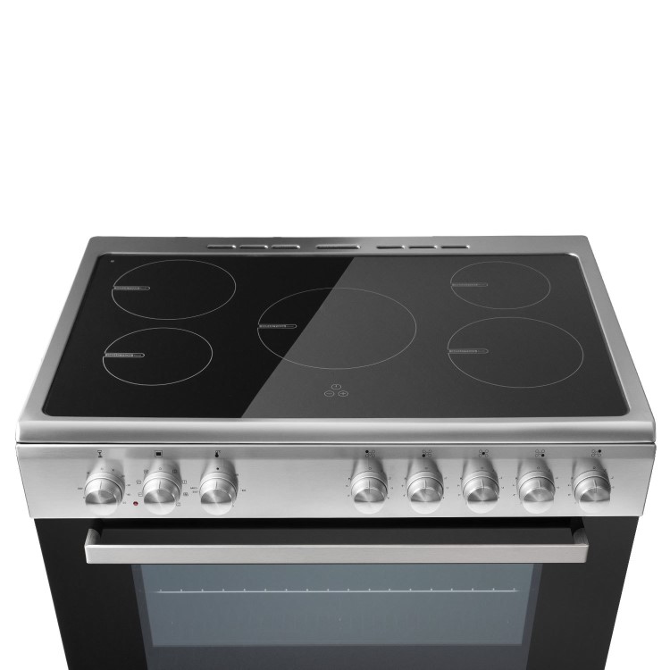 electriQ 90cm Single Cavity Induction Range Cooker - Stainless Steel