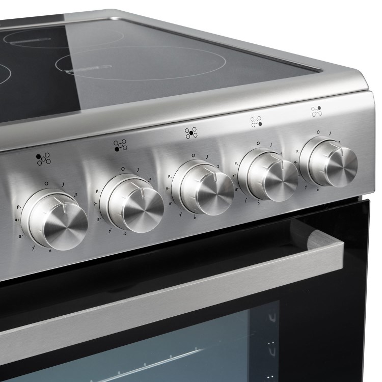 electriQ 90cm Single Cavity Induction Range Cooker - Stainless Steel