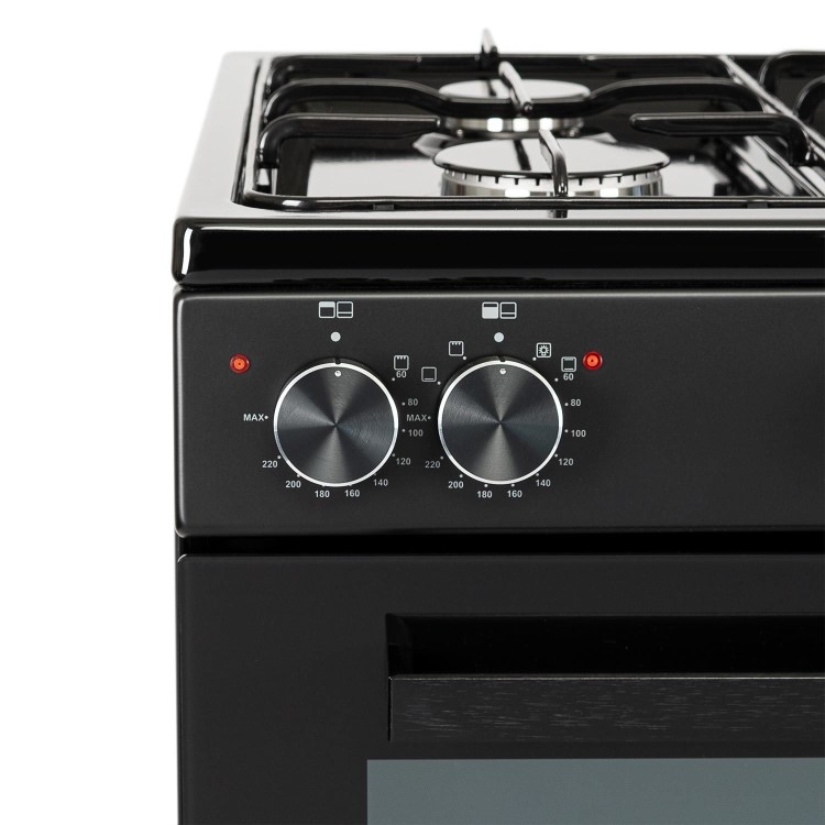 electriQ 100cm Dual Fuel Range Cooker - Black