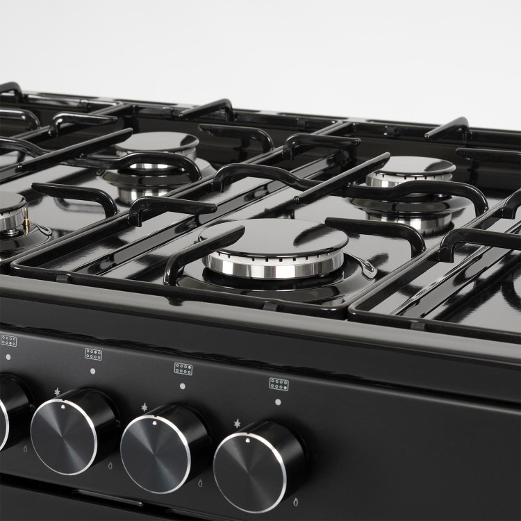 electriQ 100cm Dual Fuel Range Cooker - Black