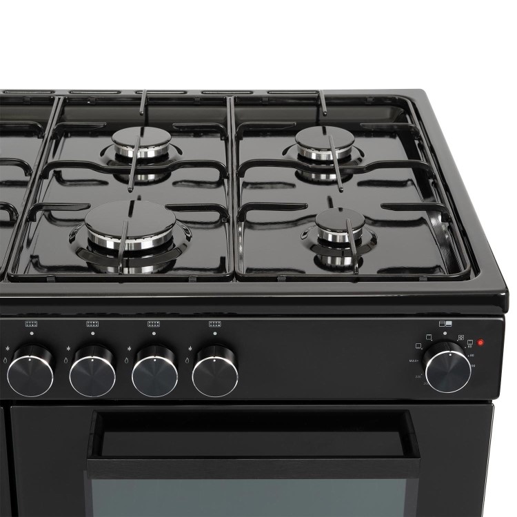 electriQ 100cm Dual Fuel Range Cooker - Black