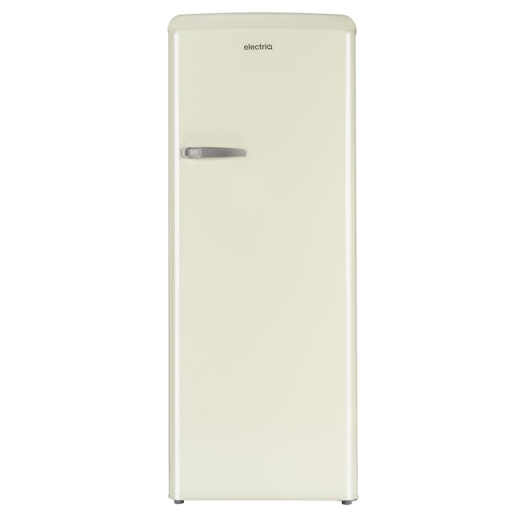 electriQ Retro 194 Litre Freestanding Fridge with Ice Box - Cream