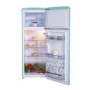 Refurbished electriQ EQRETROTMBLUEVE Freestanding 208 Litre 80/20 Retro Fridge Freezer Blue