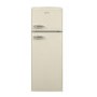 Refurbished electriQ EQRETROTMCREAMVE Freestanding 204 Litre 80/20 Retro Fridge Freezer Cream