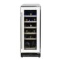 electriQ 18 Bottle Freestanding Under Counter Wine Cooler Single Zone 30cm Wide 82cm Tall - White