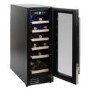 electriQ 18 Bottle Freestanding Under Counter Wine Cooler Single Zone 30cm Wide 82cm Tall - White