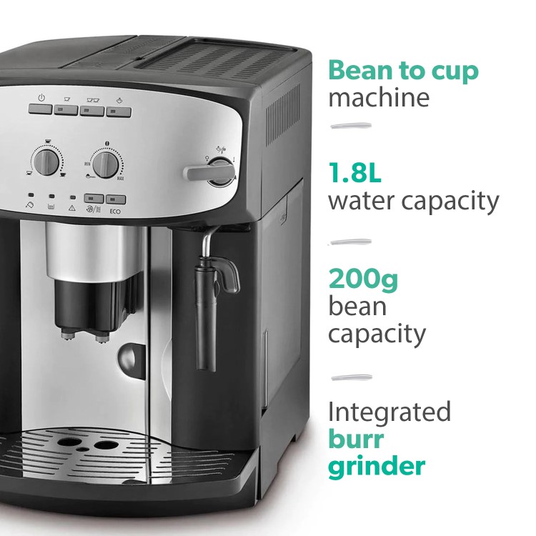 Delonghi Caffe Corso Automatic Bean To Cup Coffee & Cappuccino Machine - Black