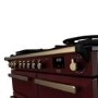 Rangemaster Estel Deluxe 100cm Dual Fuel Range Cooker - Bordeaux + Brass