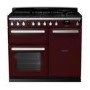 Rangemaster Estel Deluxe 100cm Dual Fuel Range Cooker - Bordeaux + Chrome