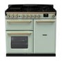 Rangemaster Estel Deluxe 100cm Dual Fuel Range Cooker - Mint + Brass