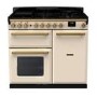 Rangemaster Estel Deluxe 100cm Dual Fuel Range Cooker - Pale Cream + Brass