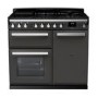 Rangemaster Estel Deluxe 100cm Dual Fuel Range Cooker - Slate + Chrome