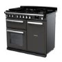 Rangemaster Estel Deluxe 100cm Dual Fuel Range Cooker - Slate + Chrome