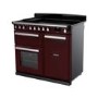 Rangemaster Estel Deluxe 100cm Induction Range Cooker - Bordeaux + Chrome