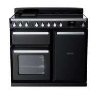 Rangemaster Estel Deluxe 100cm Induction Range Cooker - Gloss Black + Chrome